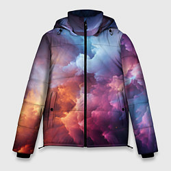Куртка зимняя мужская Облачный космос, цвет: 3D-черный
