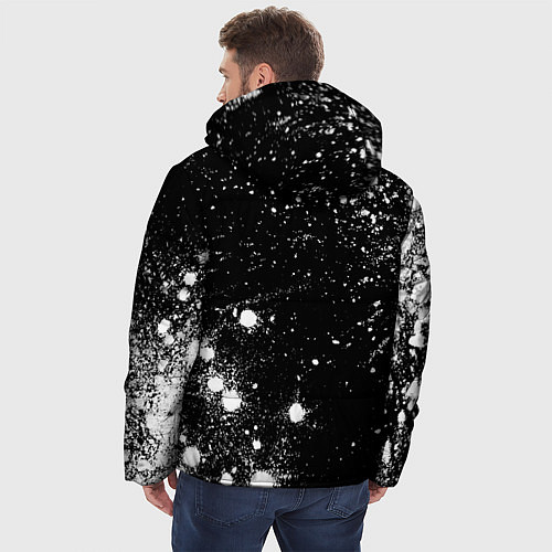 Мужская зимняя куртка Valencia sport на темном фоне вертикально / 3D-Черный – фото 4