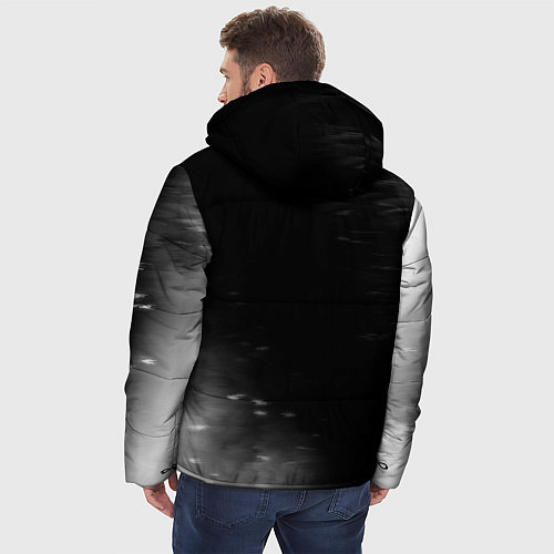 Мужская зимняя куртка West Ham sport на темном фоне вертикально / 3D-Черный – фото 4