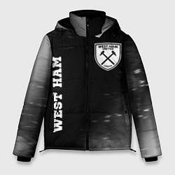 Мужская зимняя куртка West Ham sport на темном фоне вертикально