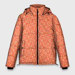 Куртка зимняя мужская Оранжевый мелкий рисунок, цвет: 3D-красный