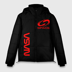 Мужская зимняя куртка Nasa space red logo