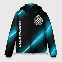 Куртка зимняя мужская Club Brugge неоновые лампы, цвет: 3D-черный