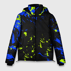 Куртка зимняя мужская Абстрактный узор с концепцией, цвет: 3D-черный