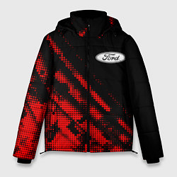 Куртка зимняя мужская Ford sport grunge, цвет: 3D-красный