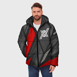 Куртка зимняя мужская Darling in the FranXX red lines, цвет: 3D-черный — фото 2