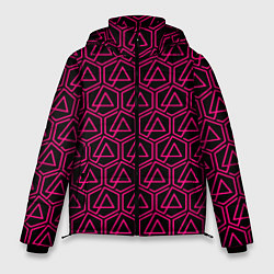 Куртка зимняя мужская Linkin park pink logo, цвет: 3D-красный