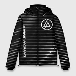 Куртка зимняя мужская Linkin Park metal rock lines, цвет: 3D-черный