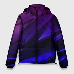 Куртка зимняя мужская Абстракция из градиента и линий, цвет: 3D-светло-серый