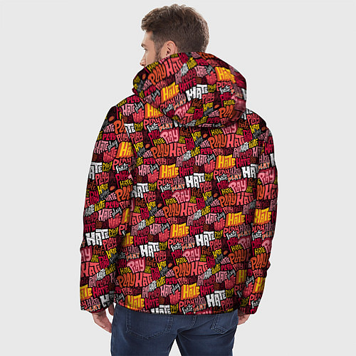 Мужская зимняя куртка Разыгрывай неприязнь / 3D-Черный – фото 4