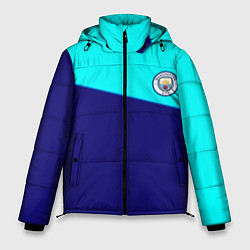 Куртка зимняя мужская Манчестер сити геометрия спорт, цвет: 3D-черный