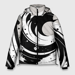 Куртка зимняя мужская Экспрессивная абстракция - нейроарт, цвет: 3D-светло-серый
