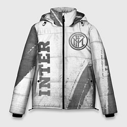 Куртка зимняя мужская Inter - white gradient вертикально, цвет: 3D-черный
