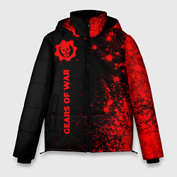 Куртка зимняя мужская Gears of War - red gradient по-вертикали, цвет: 3D-черный