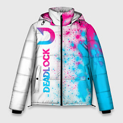 Куртка зимняя мужская Deadlock neon gradient style по-вертикали, цвет: 3D-черный