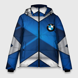 Мужская зимняя куртка BMW metalic blue abstract