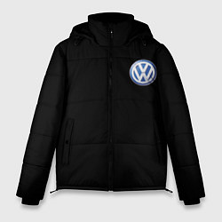 Куртка зимняя мужская Volkswagen logo auto, цвет: 3D-черный