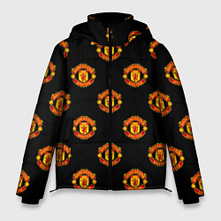 Куртка зимняя мужская Manchester United Pattern, цвет: 3D-светло-серый