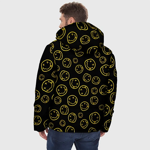 Мужская зимняя куртка Nirvana Pattern / 3D-Черный – фото 4