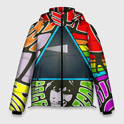 Куртка зимняя мужская Pink Floyd, цвет: 3D-черный