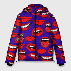 Куртка зимняя мужская Губы, цвет: 3D-красный