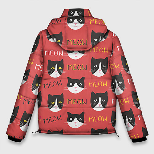 Мужская зимняя куртка Meow / 3D-Красный – фото 2