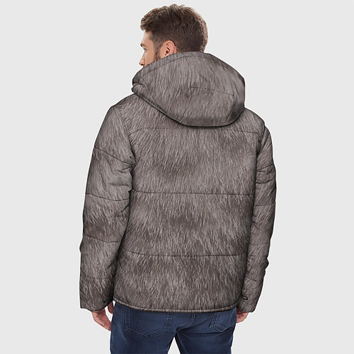 Мужская зимняя куртка Котик / 3D-Светло-серый – фото 4