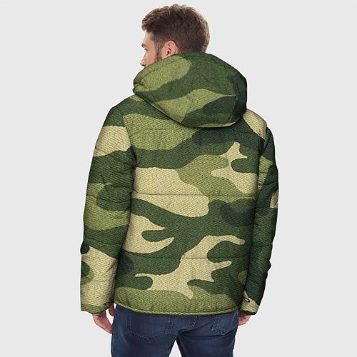 Мужская зимняя куртка Хаки / 3D-Черный – фото 4