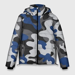 Куртка зимняя мужская Зимний камуфляж, цвет: 3D-черный