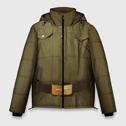 Куртка зимняя мужская Униформа солдата, цвет: 3D-черный