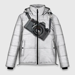 Куртка зимняя мужская Фотоаппарат на груди, цвет: 3D-красный