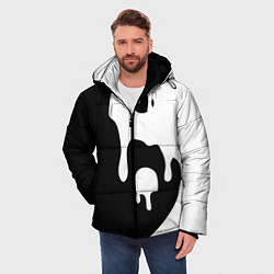 Куртка зимняя мужская Инь Янь, цвет: 3D-черный — фото 2