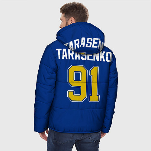 Мужская зимняя куртка St Louis Blues: Tarasenko 91 / 3D-Красный – фото 4