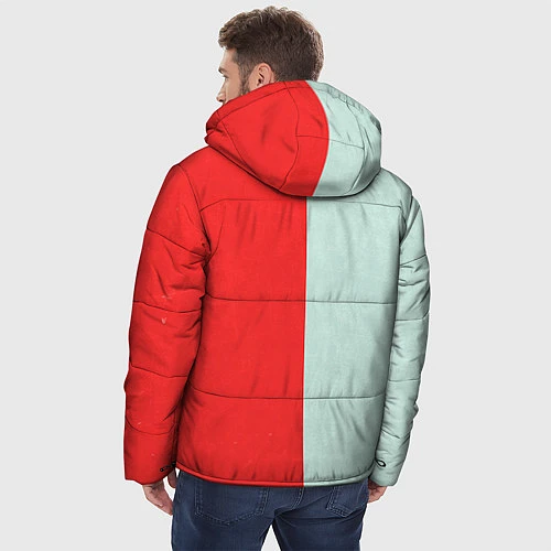 Мужская зимняя куртка Norton: White & Red / 3D-Черный – фото 4