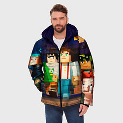 Куртка зимняя мужская Minecraft Men's, цвет: 3D-черный — фото 2
