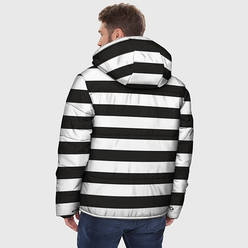 Мужская зимняя куртка Заключенный / 3D-Черный – фото 4