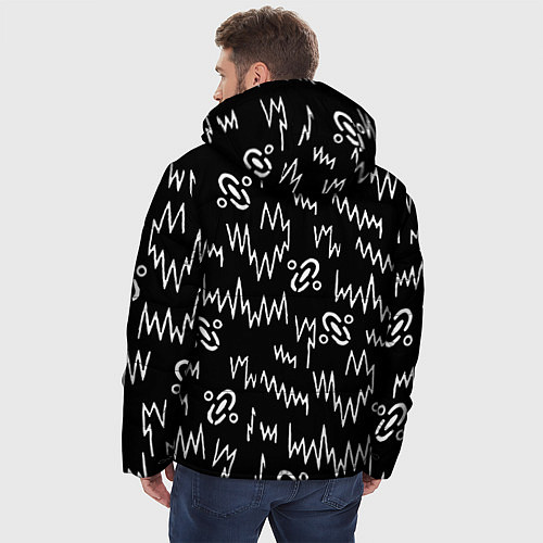 Мужская зимняя куртка Chemical Brothers: Pattern / 3D-Черный – фото 4