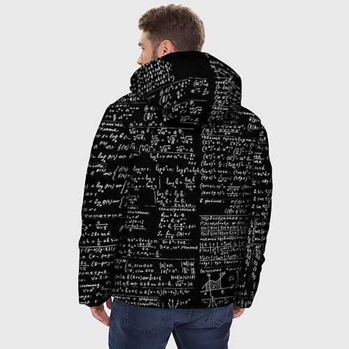 Мужская зимняя куртка Шпаргалки / 3D-Черный – фото 4