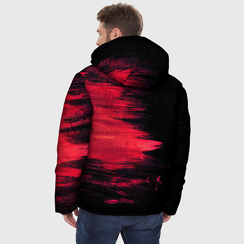 Мужская зимняя куртка Краска / 3D-Черный – фото 4