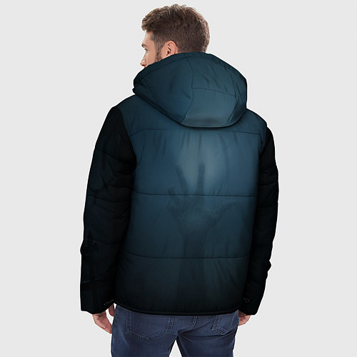 Мужская зимняя куртка Рука зомби / 3D-Черный – фото 4