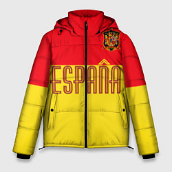Куртка зимняя мужская Сборная Испании: Евро 2016, цвет: 3D-черный