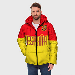 Куртка зимняя мужская Сборная Испании: Евро 2016, цвет: 3D-красный — фото 2