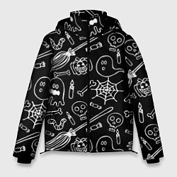 Куртка зимняя мужская Призрачный арт, цвет: 3D-черный