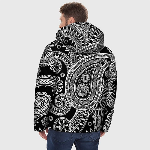Мужская зимняя куртка Paisley / 3D-Черный – фото 4