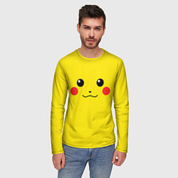 Лонгслив мужской Happy Pikachu, цвет: 3D-принт — фото 2