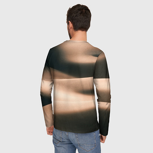 Мужской лонгслив Барханы / 3D-принт – фото 4