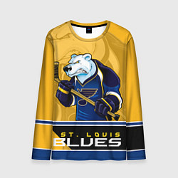 Лонгслив мужской St. Louis Blues, цвет: 3D-принт