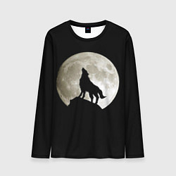 Лонгслив мужской Moon Wolf, цвет: 3D-принт