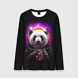 Лонгслив мужской Panda Cosmonaut, цвет: 3D-принт