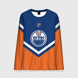 Лонгслив мужской NHL: Edmonton Oilers, цвет: 3D-принт